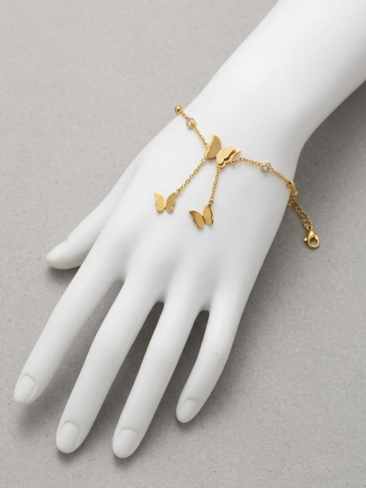 Elegant Butterfly Charm Bracelet