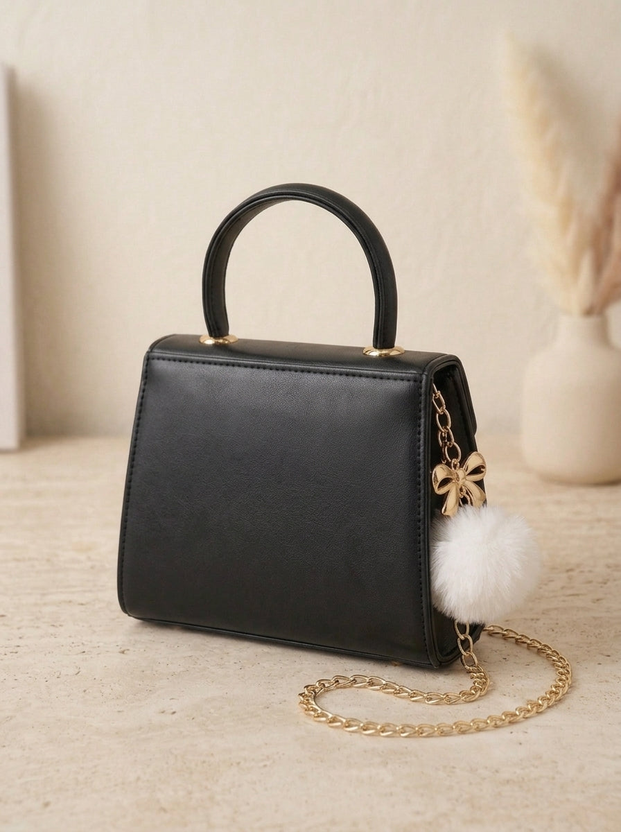 Top Handle Bag Black