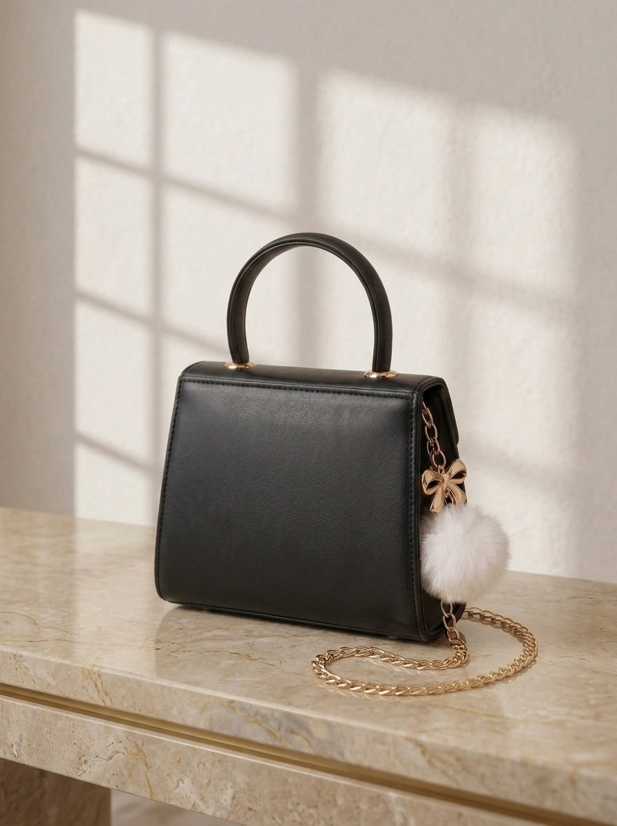 Top Handle Bag Black