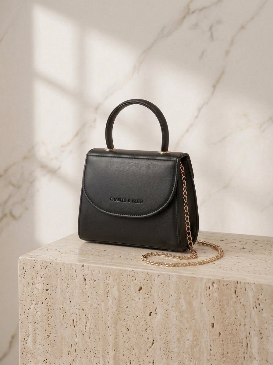 Top Handle Bag Black